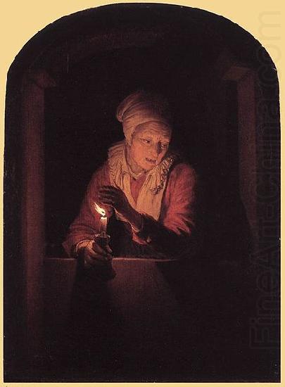 Gerard Dou Old Woman with a Candle china oil painting image
